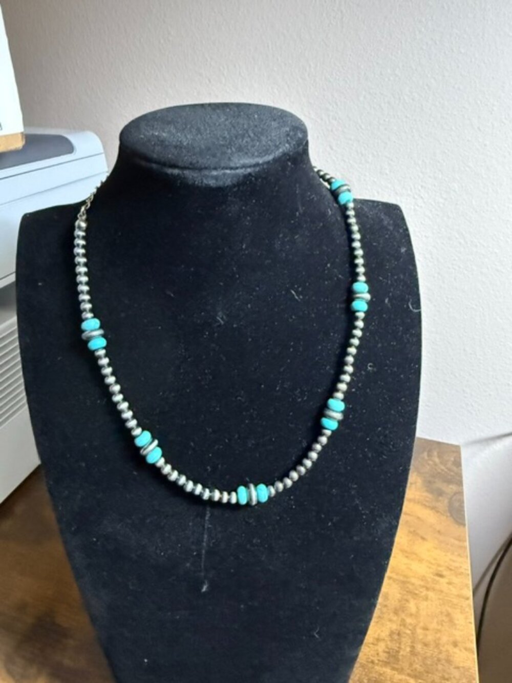 Costume Jewelry Necklace Lot – Turquoise & Silver-Tone Styles